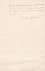 Lettre autographe signée. Paul Girard (1852-1922), helléniste, archéologue, épigraphiste. 