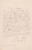 Lettre autographe signée. Jules Girard (1825-1902), helléniste.