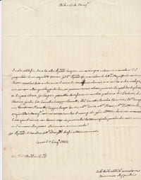 Lettre autographe signée