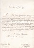 Lettre autographe signée. Giacomo Luigi Brignole (1797-1853), cardinal italien.