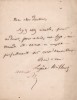 Lettre autographe signée. Eugène Briffault (1799-1854), journaliste, écrivain.