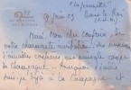 Lettre autographe signée à Achille Ségard. Paul Vérola (1863-1931), homme de lettres, photographe.