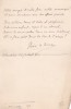 Lettre autographe signée à Achille Ségard. Pierre Le Boucq de Ternas (1866-1948), juriste, inspecteur des finances.