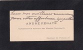 Lettre autographe signée à Achille Ségard. André Pératé (1862-1947), historien d'art, conservateur adjoint des Musées Nationaux.