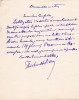 Lettre autographe signée à Achille Ségard. François Thiébault-Sisson (1856-1944), critique d'art.