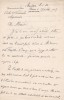 Lettre autographe signée. Gustave Lanson (1857-1934), historien de la littérature.