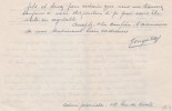 Lettre autographe signée. Yvonne Debeauvais dite Georges-Day (1893-1971), écrivain, poète.