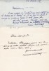 Lettre autographe signée. Louise Martial (1881-1971), romancière.