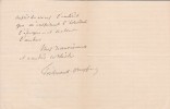 Lettre autographe signée. Ferdinand Dreyfus (1849-1915), homme politique.