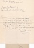 Lettre autographe signée. Noël Ruet (1898-1965), poète.