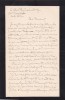 Lettre autographe signée. Albert de Circourt (1809-1895), historien.