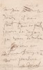 Lettre autographe signée. Marie Dorval (1798-1849), célèbre actrice.