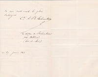 Lettre autographe signée