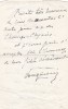 Lettre autographe signée. André de Fouquières (1874-1959), homme de lettres, conférencier.