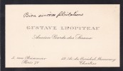 Carte autographe. Gustave Lhopiteau (1860-1941), avocat, homme politique. 