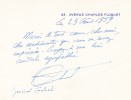 Lettre autographe signée. Gabriel Cochet (1888-1973), général, résistant.