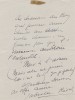 Lettre autographe signée. Gabrielle Réval (1869-1938), romancière.