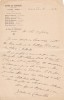 Lettre autographe signée. Xavier de Carvalho (1861-1919), journaliste.