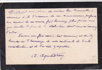 Lettre autographe signée