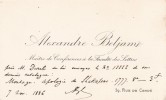 Lettre autographe signée au libraire Adolphe Durel (1847-1913). Alexandre Beljame (1842-1906), bibliophile, universitaire.