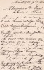 Lettre autographe signée au libraire Adolphe Durel (1847-1913). Olivier de Gourcuff (1853-1938), bibliophile, écrivain, poète, secrétaire de la ...