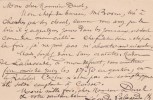 Lettre autographe signée au libraire Adolphe Durel (1847-1913). Léon de Labessade (XIXe), bibliophile, écrivain. 