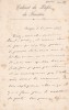 Lettre autographe signée au libraire Adolphe Durel (1847-1913). Henri Monod (1843-1911), bibliophile, préfet du Finistère et du Calvados, directeur de ...