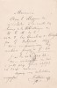 Lettre autographe signée au libraire Adolphe Durel (1847-1913). Frix Taillade (1815-1901), bibliophile toulousain, conservateur. Sa bibliothèque a été ...