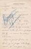 Lettre autographe signée au libraire Adolphe Durel (1847-1913). Georges Vallée (1853-1926), bibliophile, homme politique.