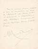 Lettre autographe signée. Marcel Prévost (1862-1941), écrivain, romancier.