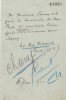 Lettre autographe signée. Marcel Prévost (1862-1941), écrivain, romancier.