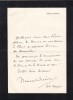 Lettre autographe signée. Marcel Prévost (1862-1941), écrivain, romancier.