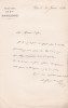 Lettre autographe signée. Gaspard Mermillod (1824-1892), évêque de Lausanne et Genève, cardinal.
