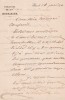 Lettre autographe signée. Gaspard Deguerry (1797-1871), fameux curé de La Madeleine à Paris, fusillé par la Commune le 24 mai 1871.