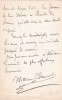 Lettre autographe signée. William Chaumet (1842-1903), compositeur né à Bordeaux.
