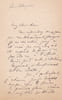 Lettre autographe sign&eacute;e. Louis Delaquerri&egrave;re (1856-1937), t&eacute;nor, professeur de chant.