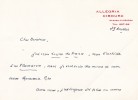 Lettre autographe signée à Léonce Peillard. Pierre Benoit (1886-1962), écrivain.