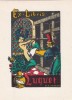  Ex-libris.. Marcel Luquet, imprimeur (propriétaire) ; Paul-François Morvan (artiste), Ex-libris.