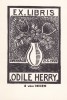  Ex-libris.. Odile Herry, épouse du graveur André Herry (propriétaire) ; Erik von Deden & André Herry (artiste), Ex-libris.
