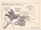  Ex-libris.. Emmanuel Martin  (propriétaire) ; Henry-André, Ex-libris.