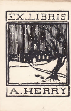 Ex-libris.. André Herry (propriétaire & artiste), Ex-libris.