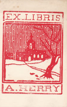 Ex-libris.. André Herry (propriétaire & artiste), Ex-libris.