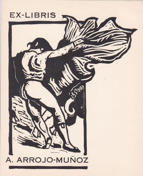 Ex-libris.. Agustin Arrojo-Muñoz (propriétaire) ; André Herry (artiste), Ex-libris.