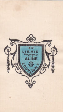 Ex-libris.. Aline Coutigny (propriétaire) ; André Herry (artiste), Ex-libris.