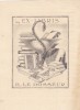  Ex-libris.. Docteur B Le Dosseur (propriétaire) ; Leroy (artiste), Ex-libris.