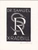  Ex-libris.. Docteur Samuel X Radbill, pédiatre (propriétaire) ; Ernest Huber (artiste), Ex-libris.