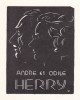  Ex-libris.. André & Odile Herry (propriétaire) ; André Herry (artiste), Ex-libris.