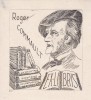  Ex-libris.. Roger Commault, écrivain (propriétaire), Ex-libris.