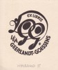 Ex-libris.. Léa Geerlandt-Goessens (propriétaire) ; Wolbrand (artiste), Ex-libris.
