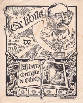 Ex-libris.. Alberto Ortigao de Oliveira (propriétaire), Ex-libris.